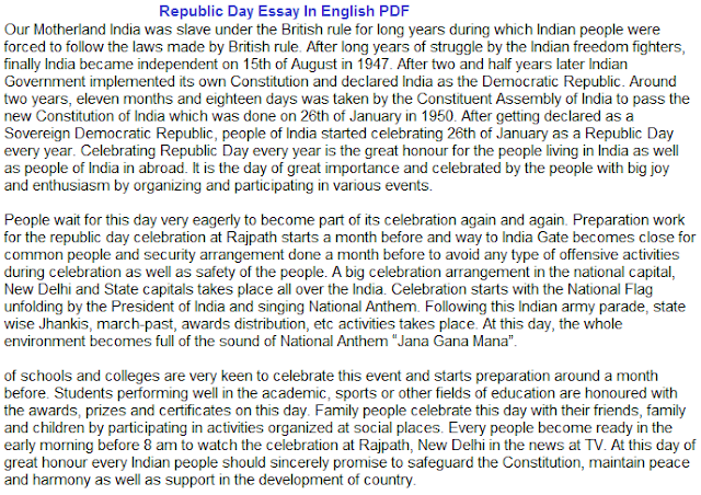 Republic day celebration in india essay